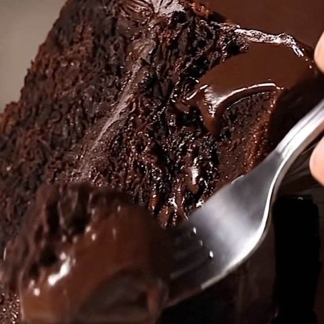 Rich delicious chocolate cake 