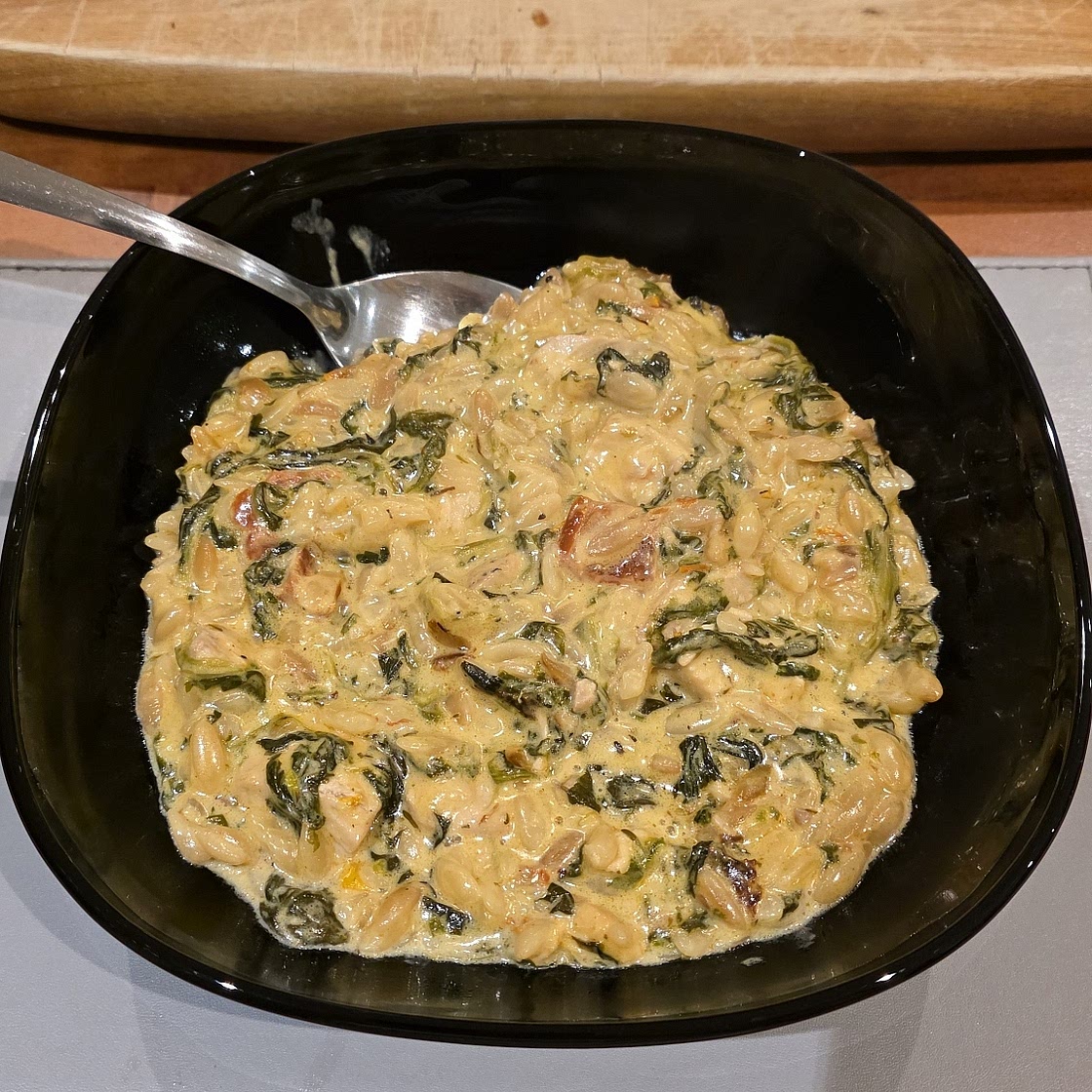 Creamy Tuscan Chicken Orzo