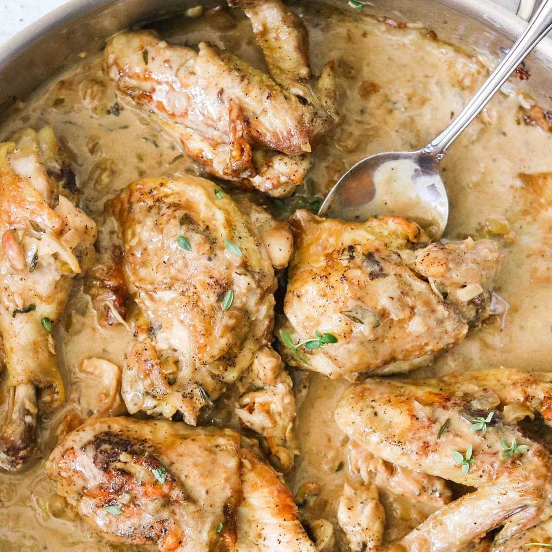 Easy One Pan Creamy Dijon Mustard Chicken