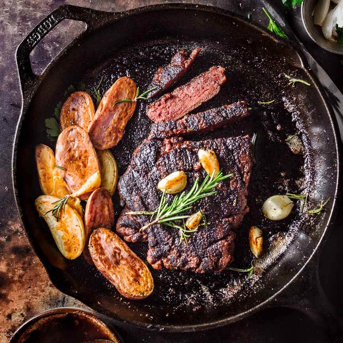 Vegan Steak with Garlic Butter