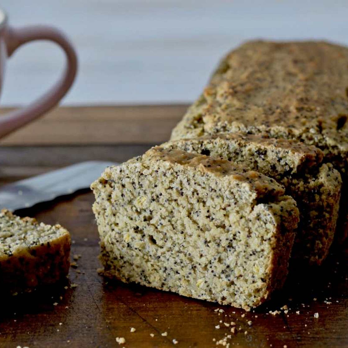 Lemon Yogurt Poppy Seed Loaf