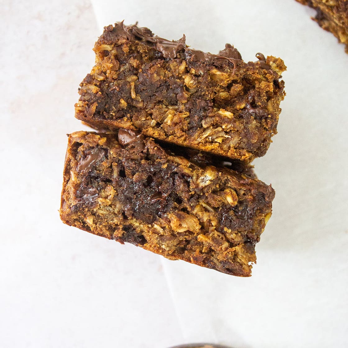 Soft Baked Almond Butter Banana Oat Bars