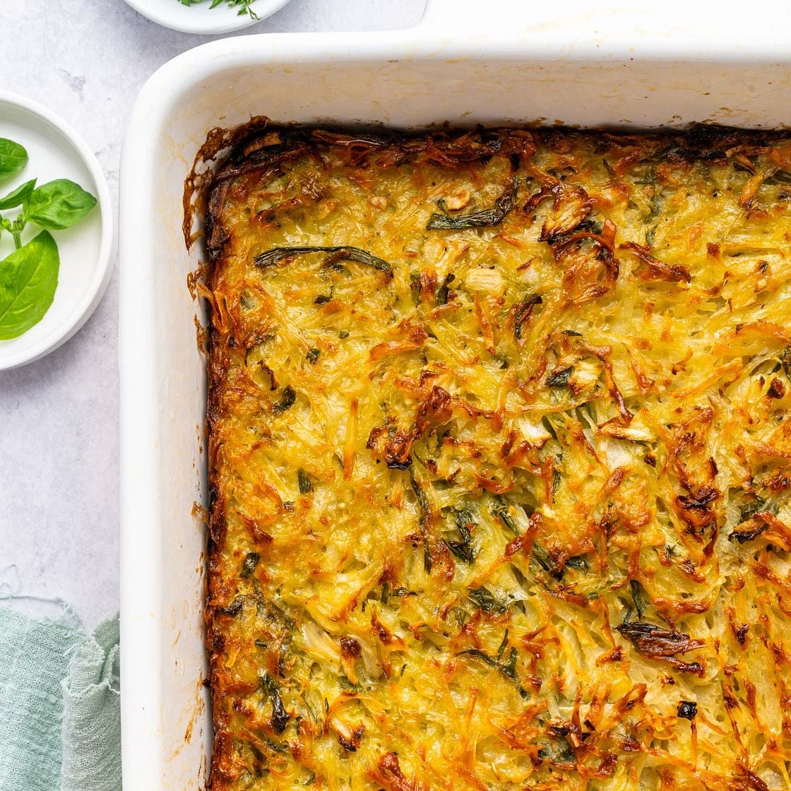 Crispy Potato Kugel Recipe (Passover Friendly)