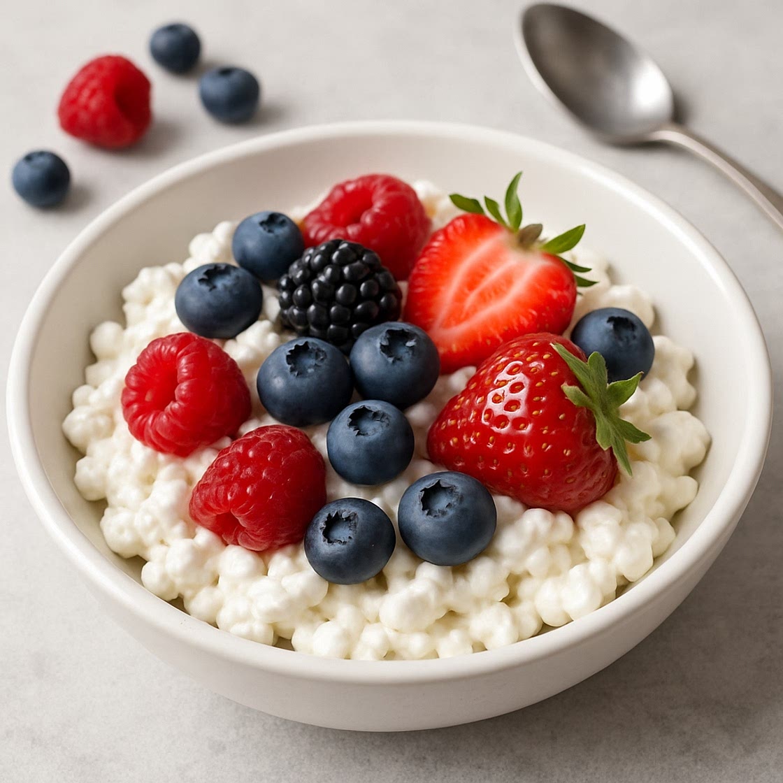 Protein-Packed Cottage Cheese & Berries