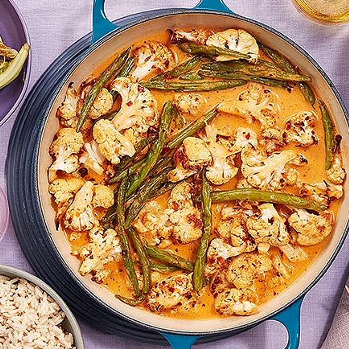 Cauliflower Red Thai Curry
