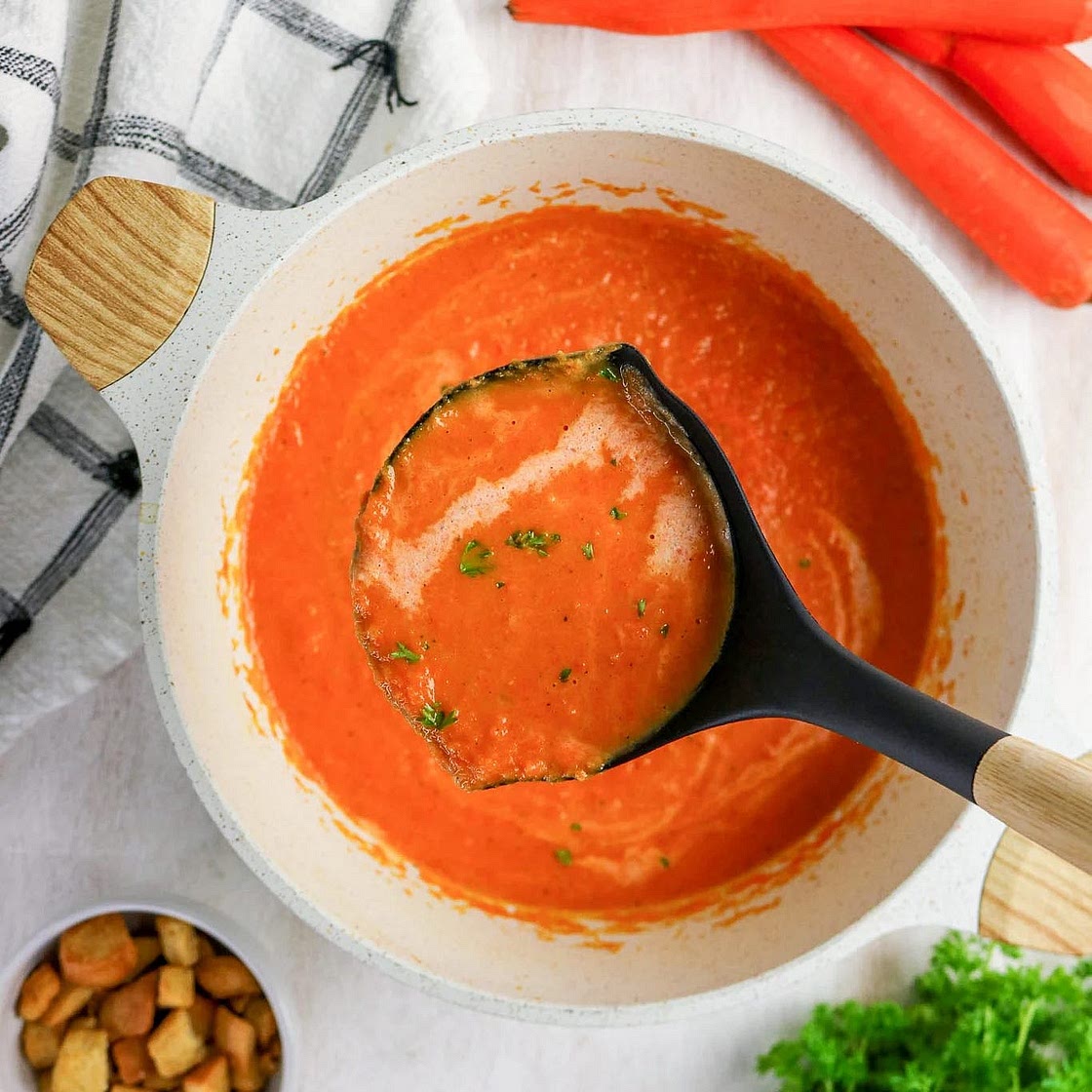 Easy Creamy Carrot Soup Recipe
