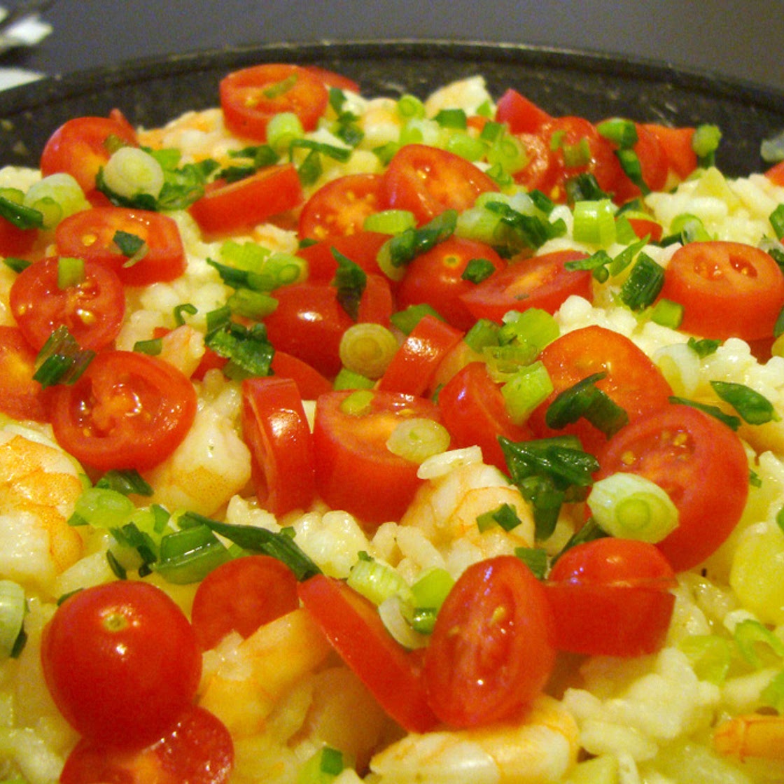 Risoto de camarão