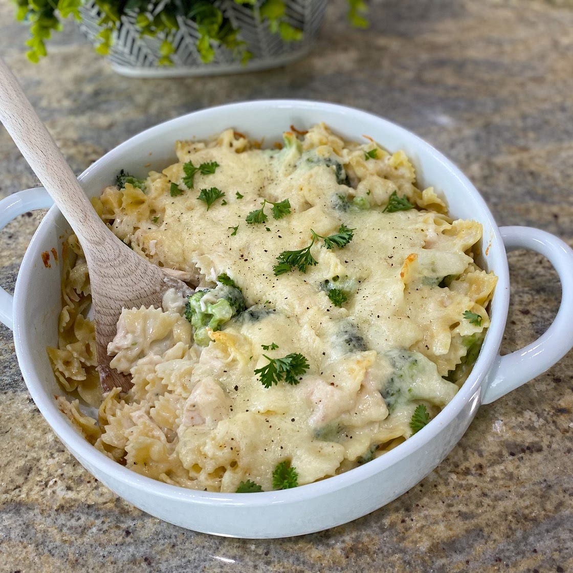 Chicken Alfredo Bake