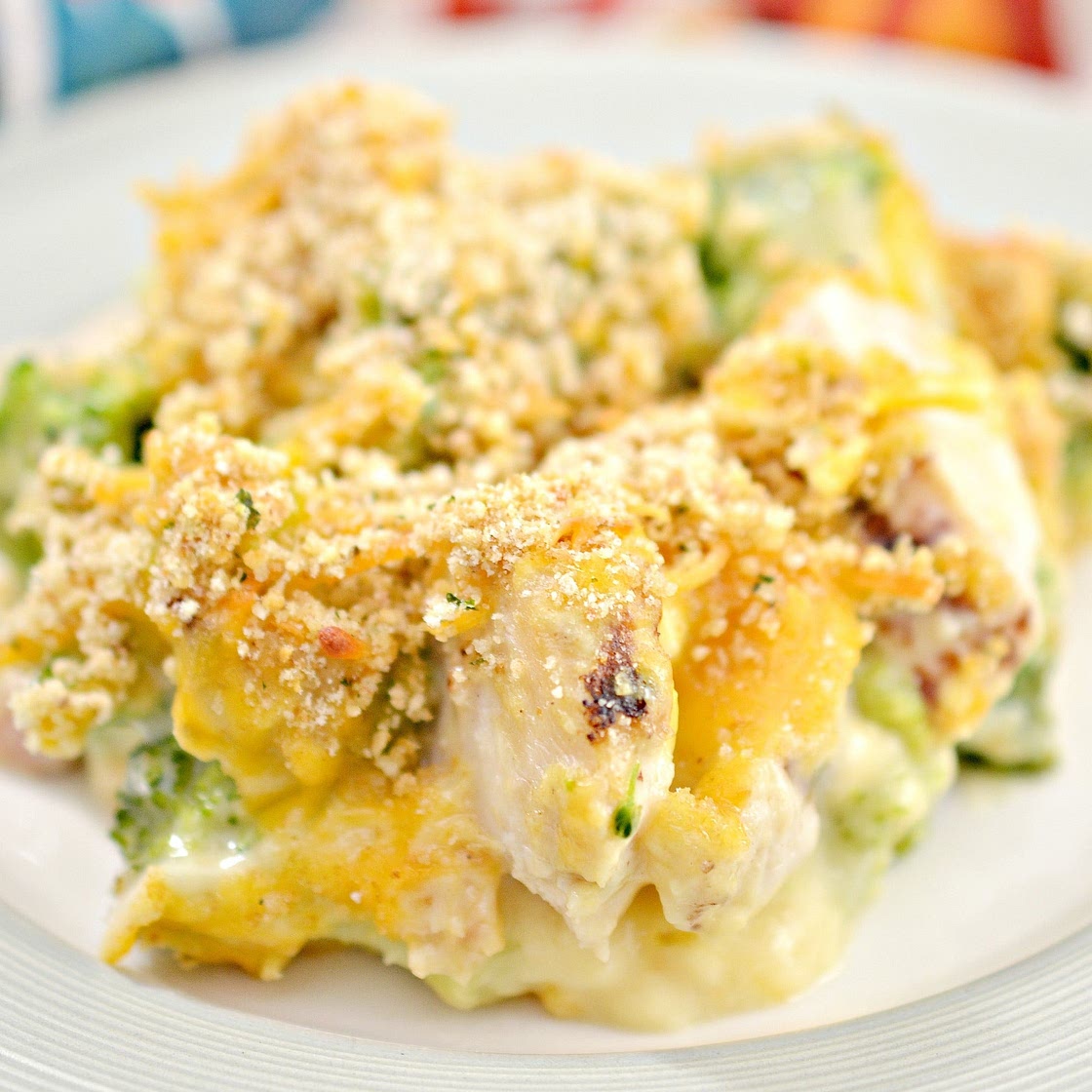 Skinny Chicken Broccoli Casserole