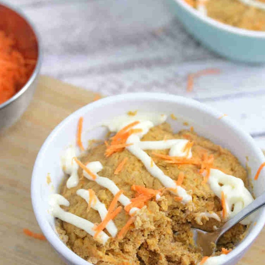 High Protein Carrot Mug Cake