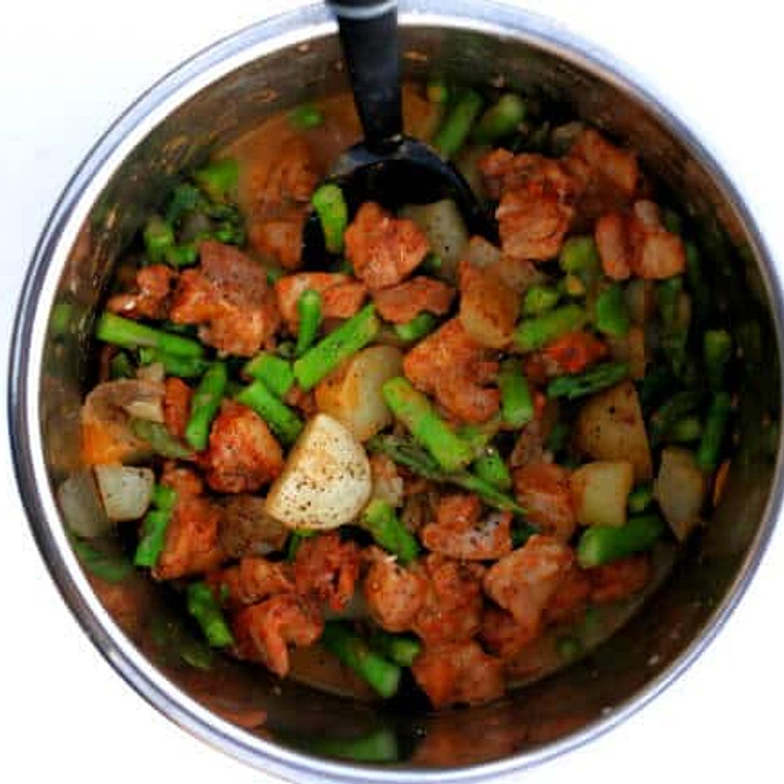 Instant Pot Chicken Asparagus Potato Dinner
