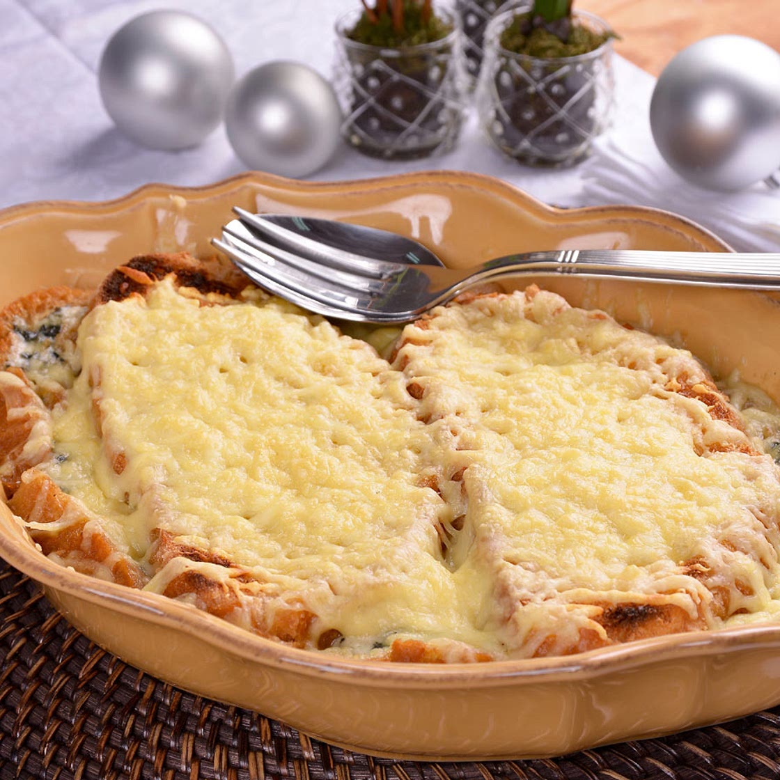 Sopa de cebolla y queso azul