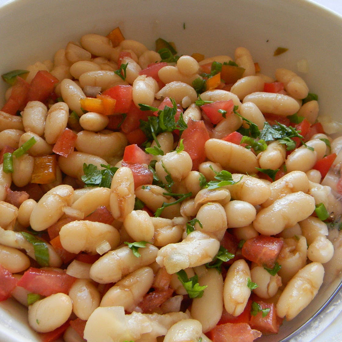 Salada de feijão branco