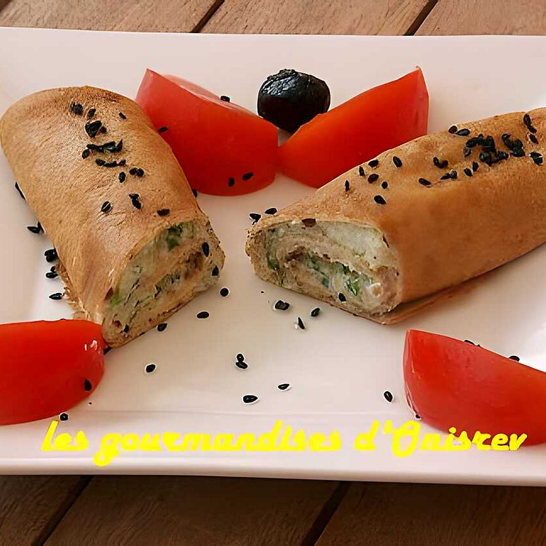 Crêpes saumon ricotta