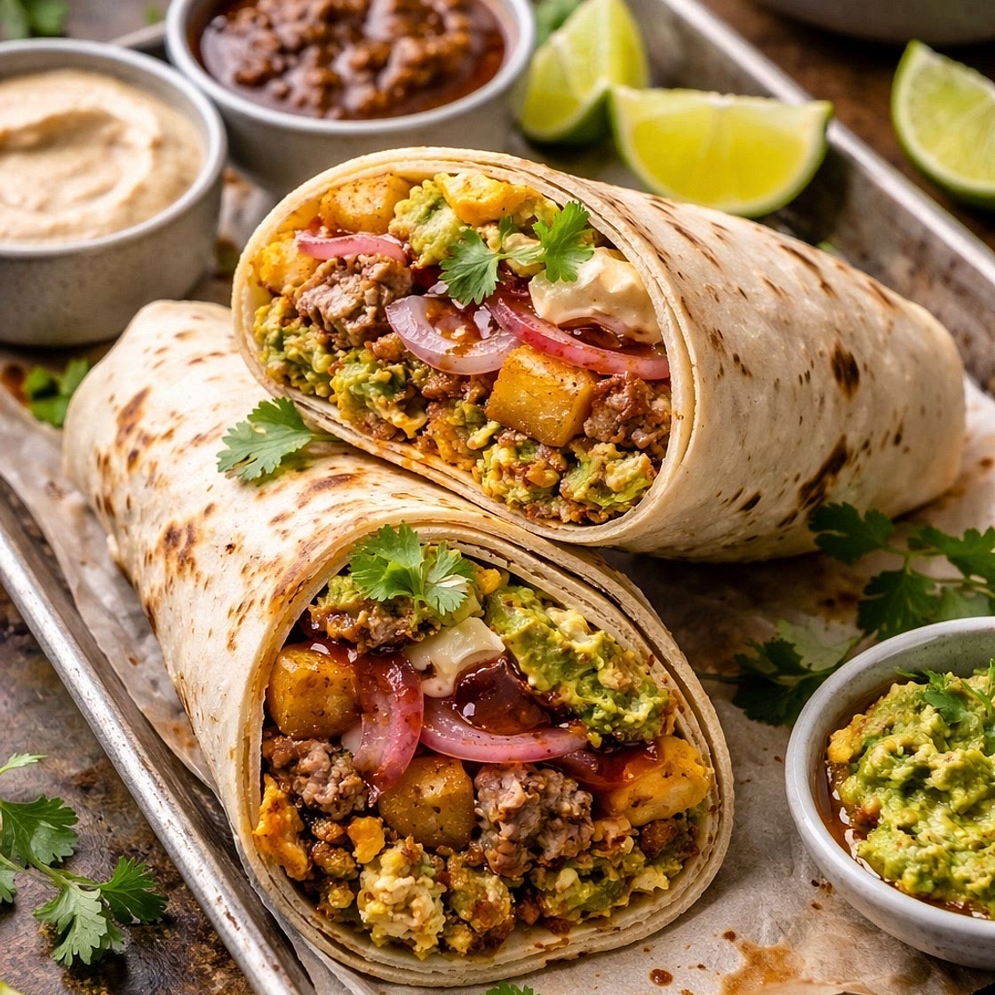 Lamb Breakfast Kati Roll