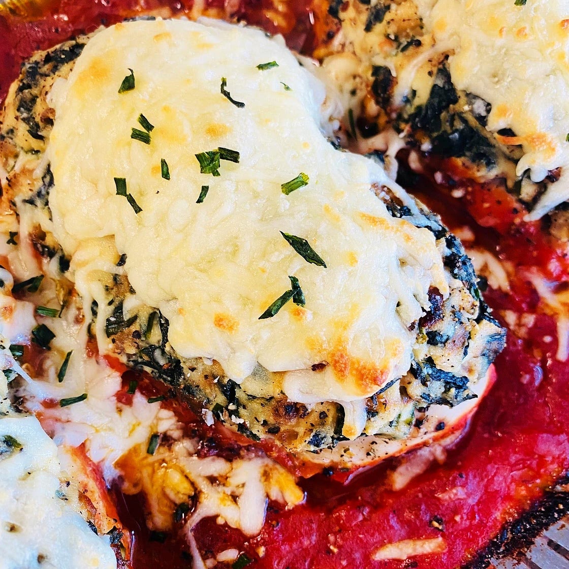 Baked Spinach Ricotta Chicken