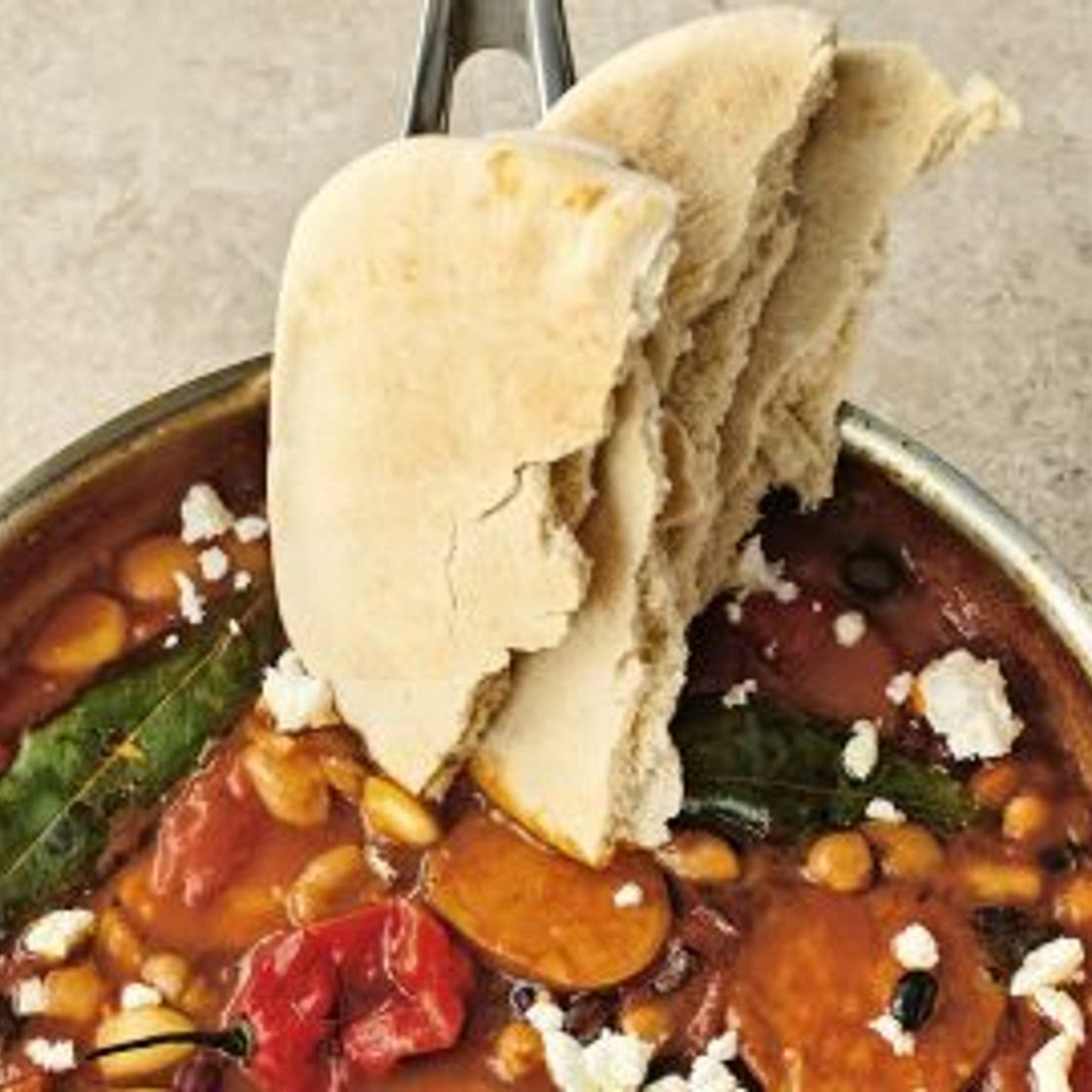 zoete-aardappelstoof met feta van Jamie