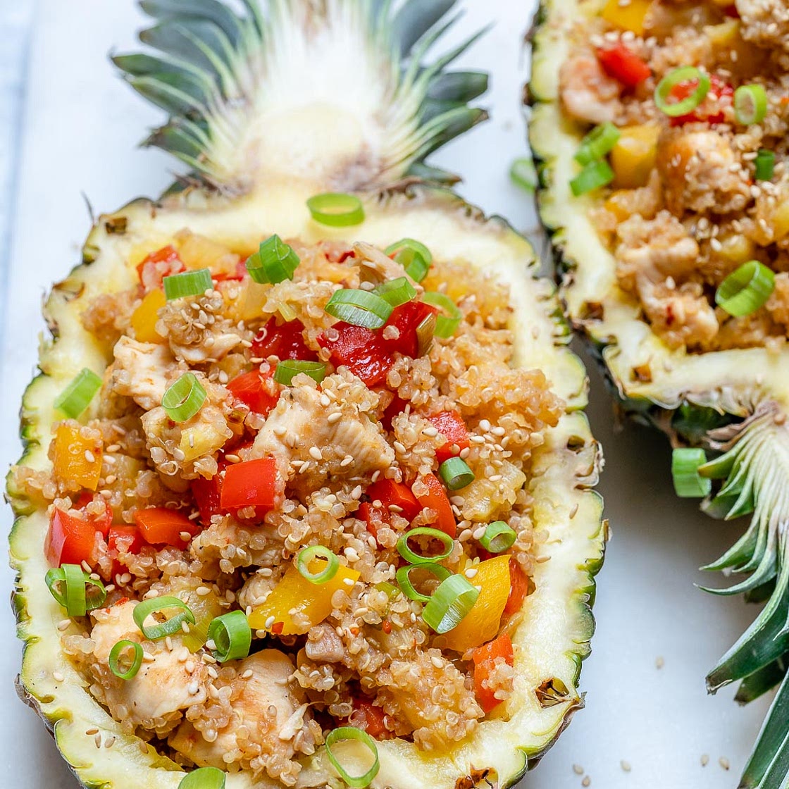 Pineapple Chicken Bowls with Quinoa