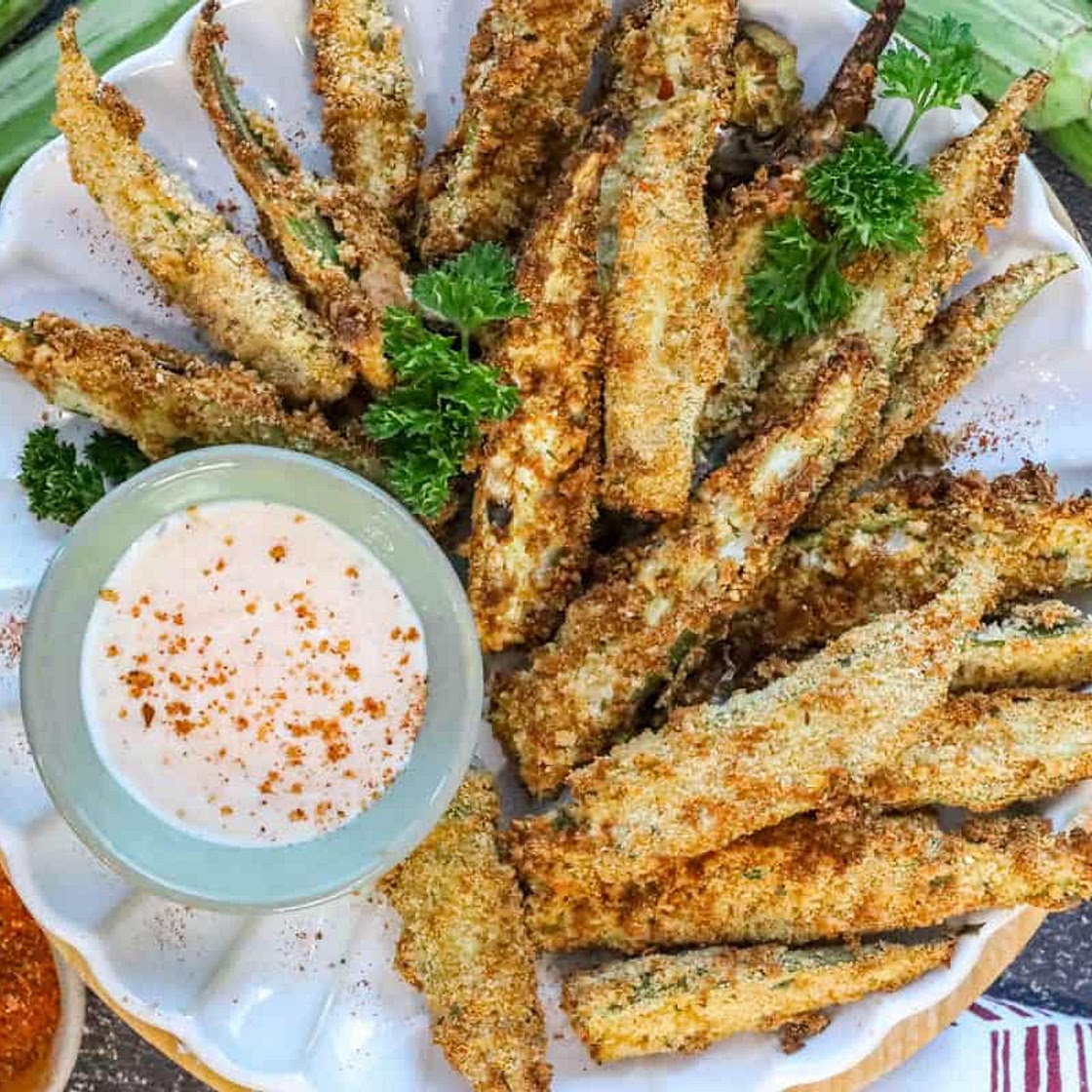 Crispy Air Fryer Fried Okra Recipe