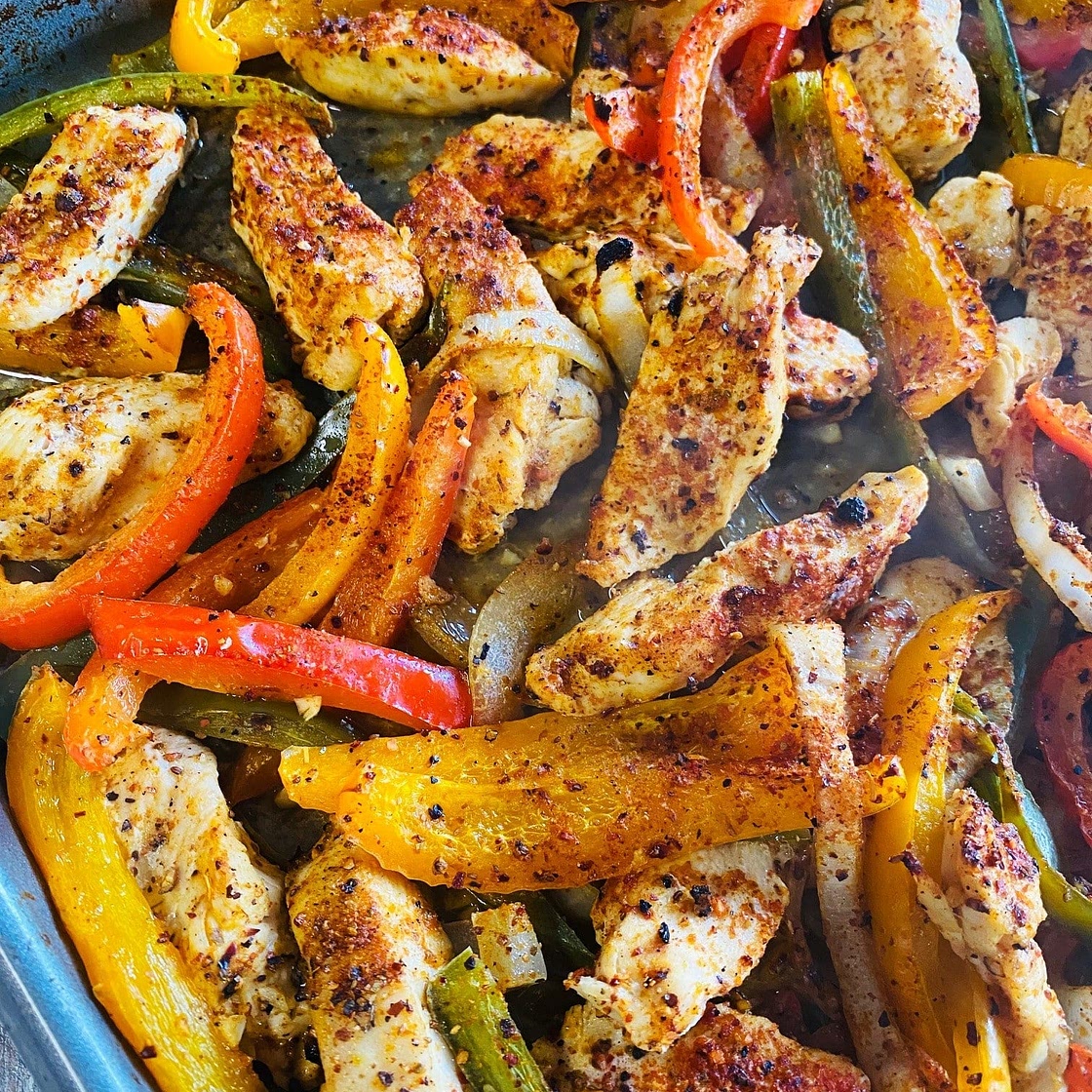 One Pan Cajun Chicken and Peppers