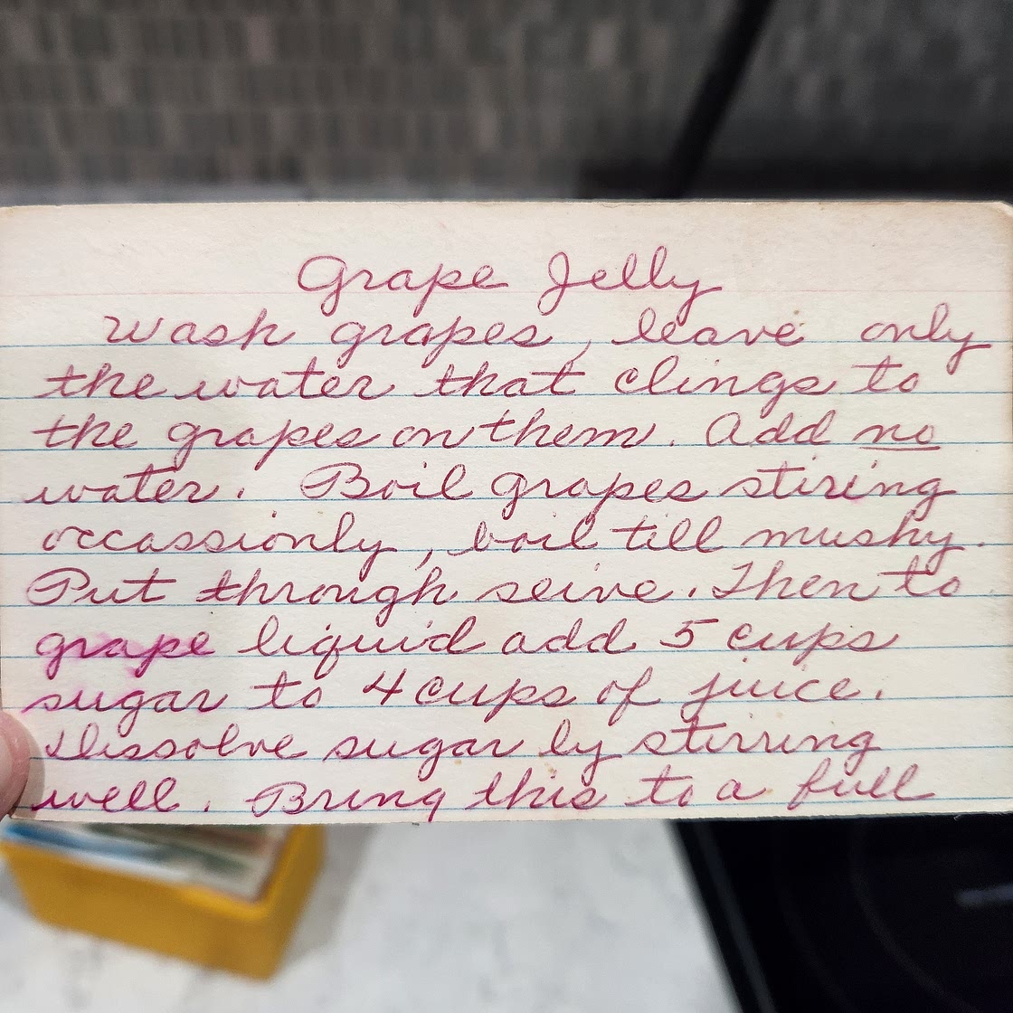 Great Grandma's Grape / Gooseberry Jelly