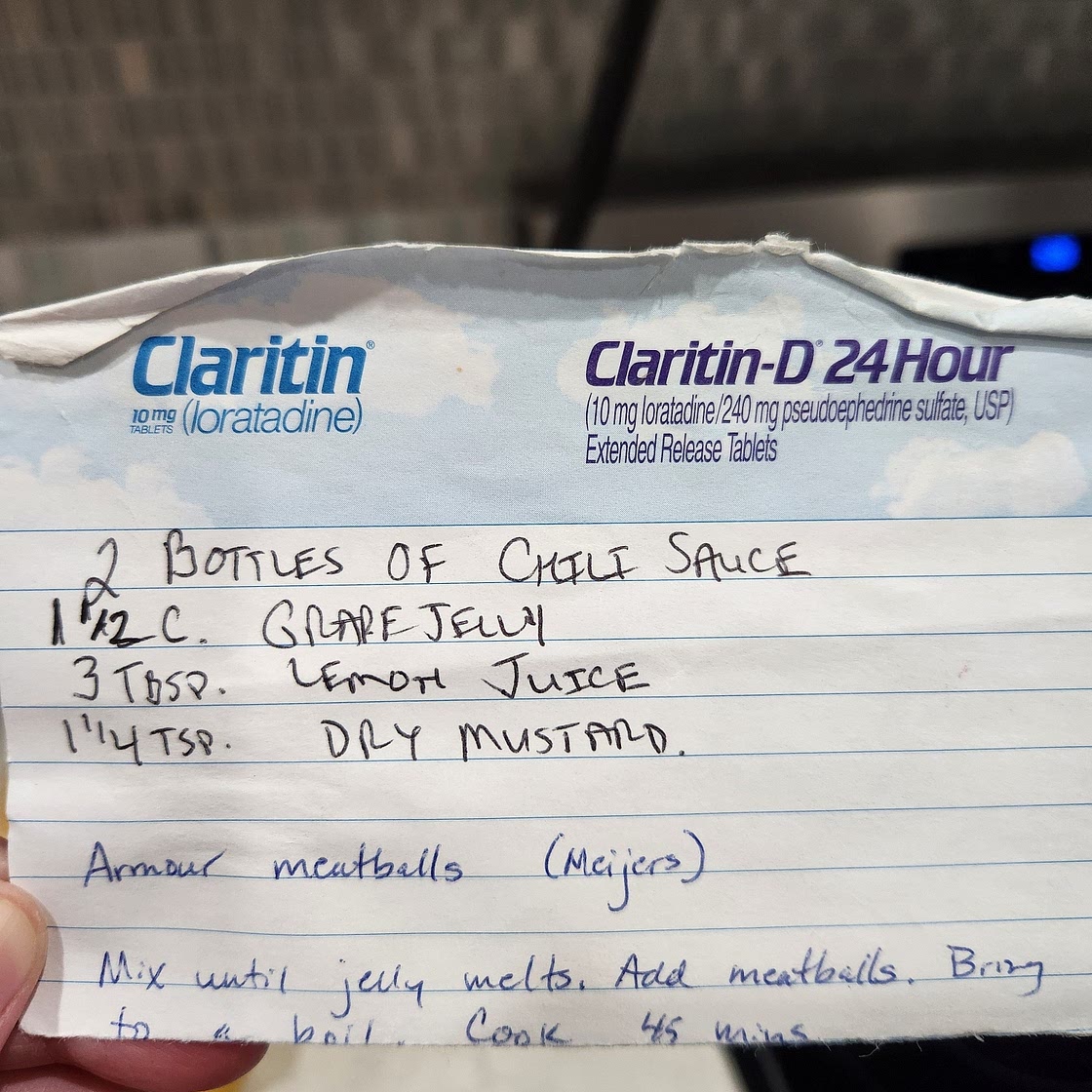 Uncle Bill's Christmas Meatballs