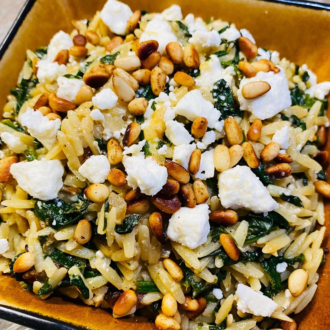 Spinach Feta Lemon Orzo
