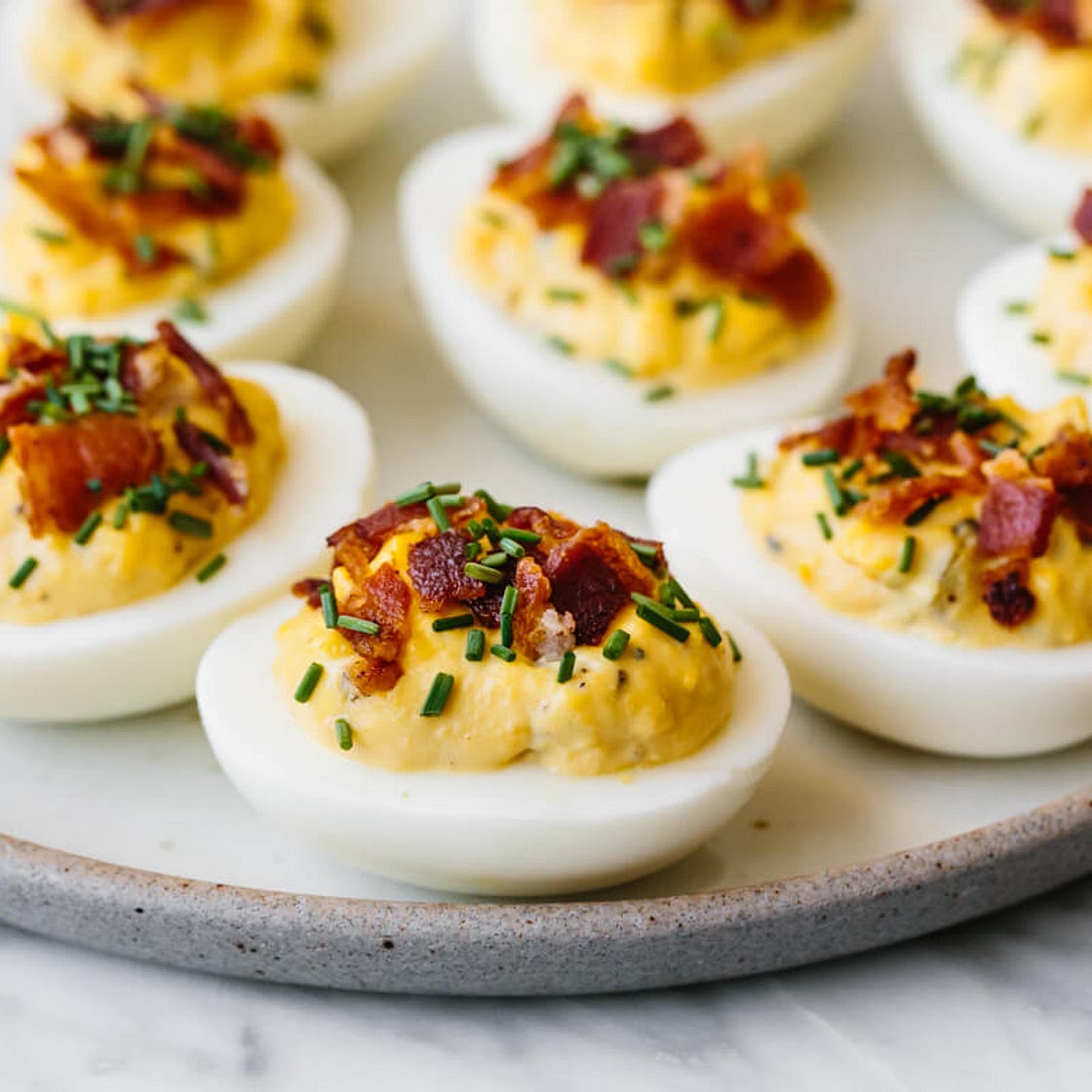 Bacon Deviled Eggs - Deviled Eggs with Bacon
