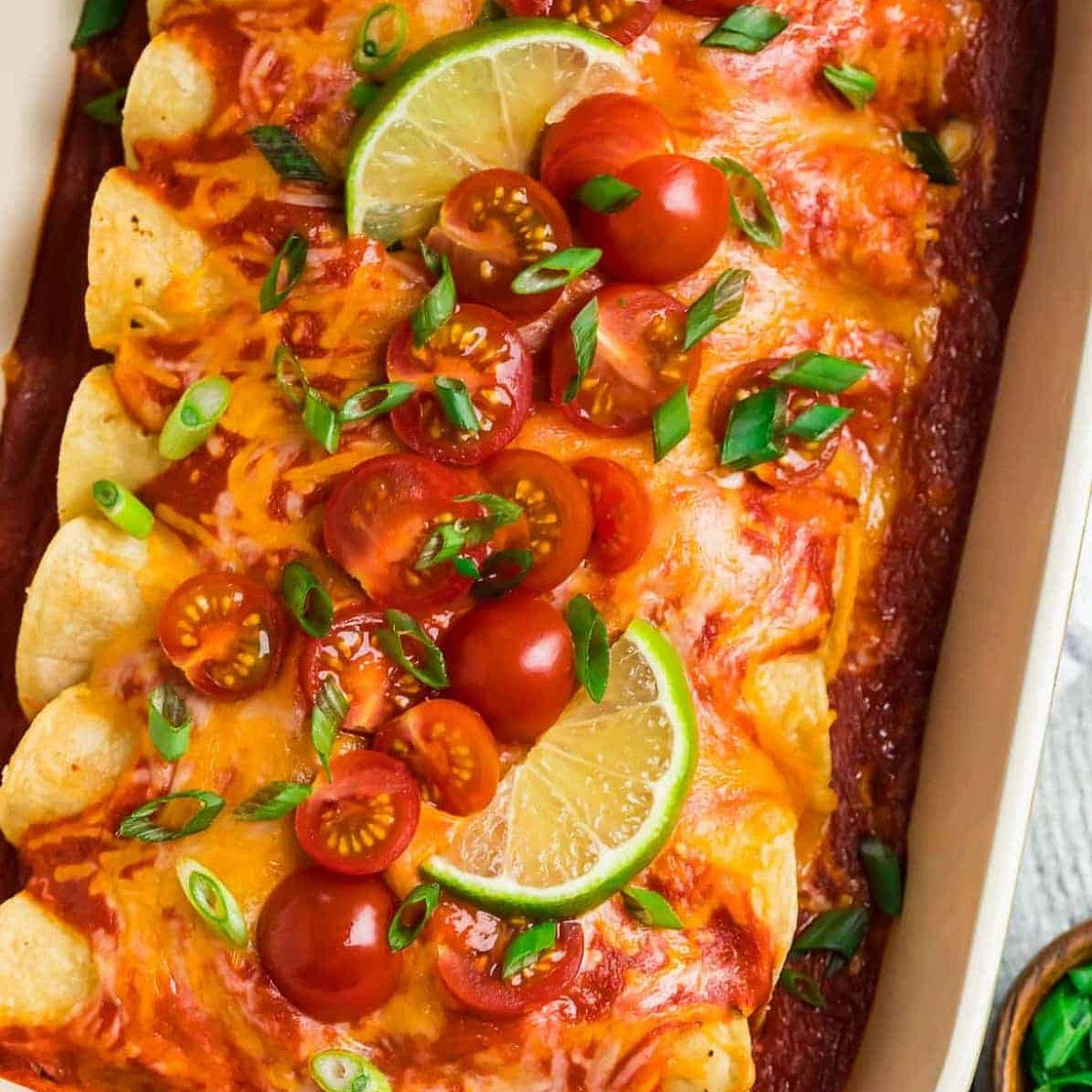 Instant Pot Chicken Enchiladas