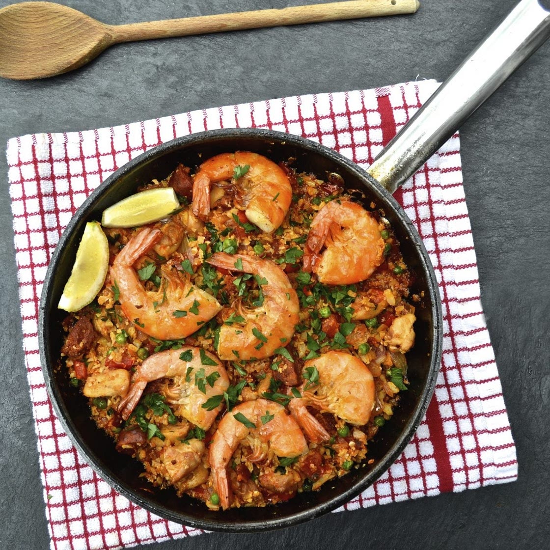 Cauliflower Rice Paella