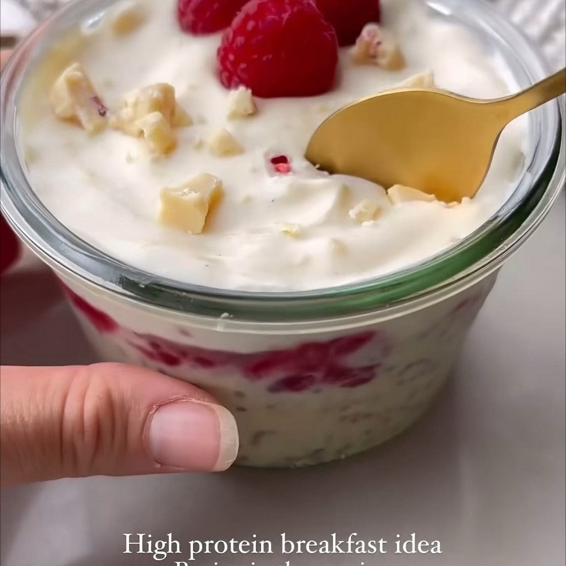 White Choc Overnight Oats 