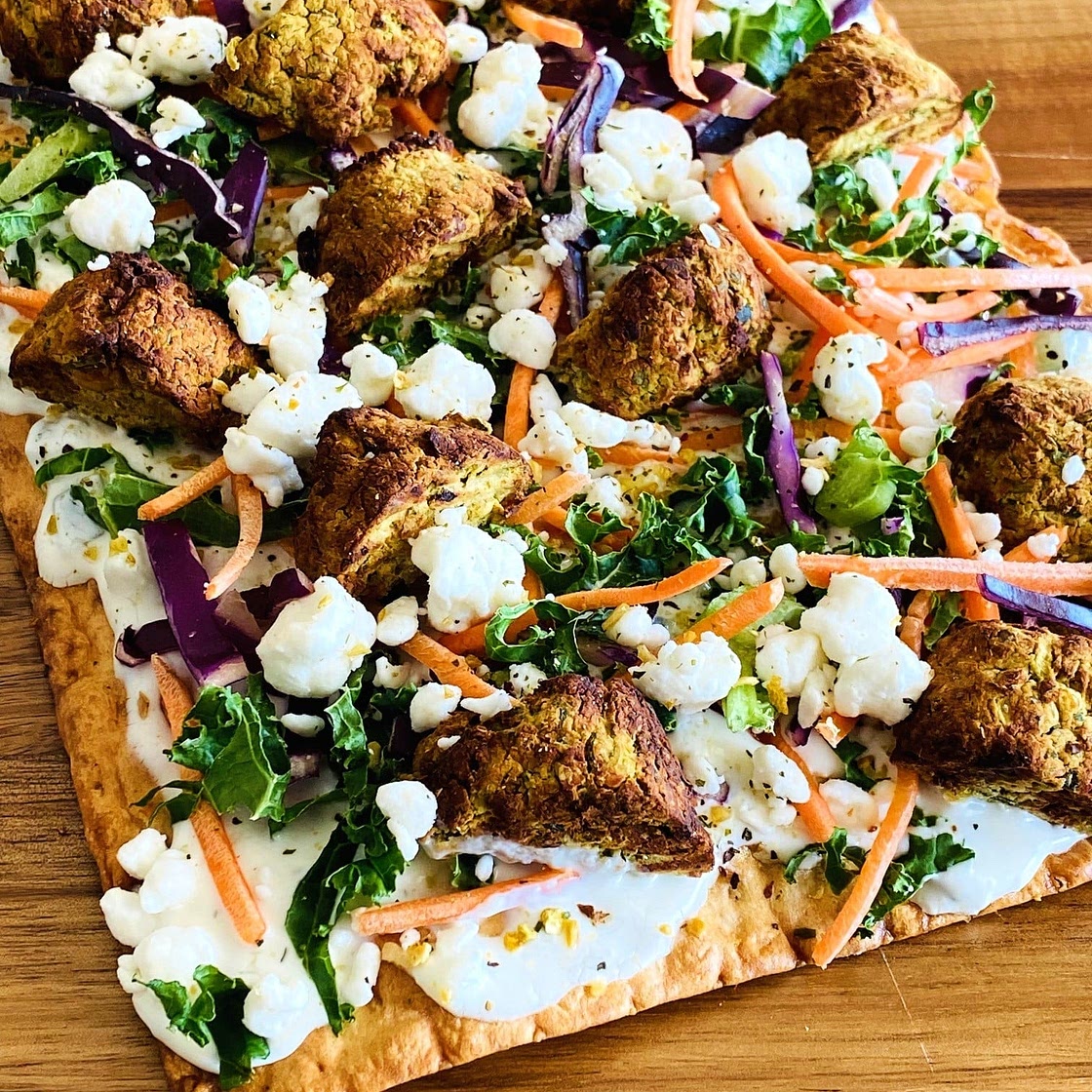 Crispy Falafel Lavash Flatbreads