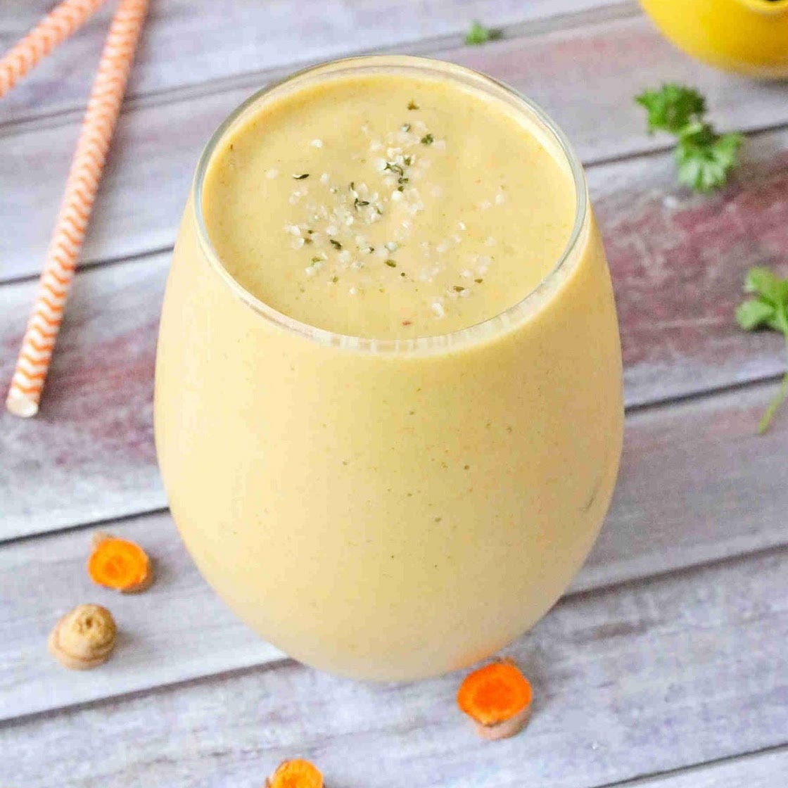 Turmeric Smoothie With Fresh Turmeric