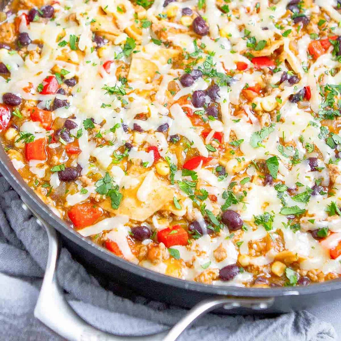 Ground Turkey Enchilada Skillet Meal
