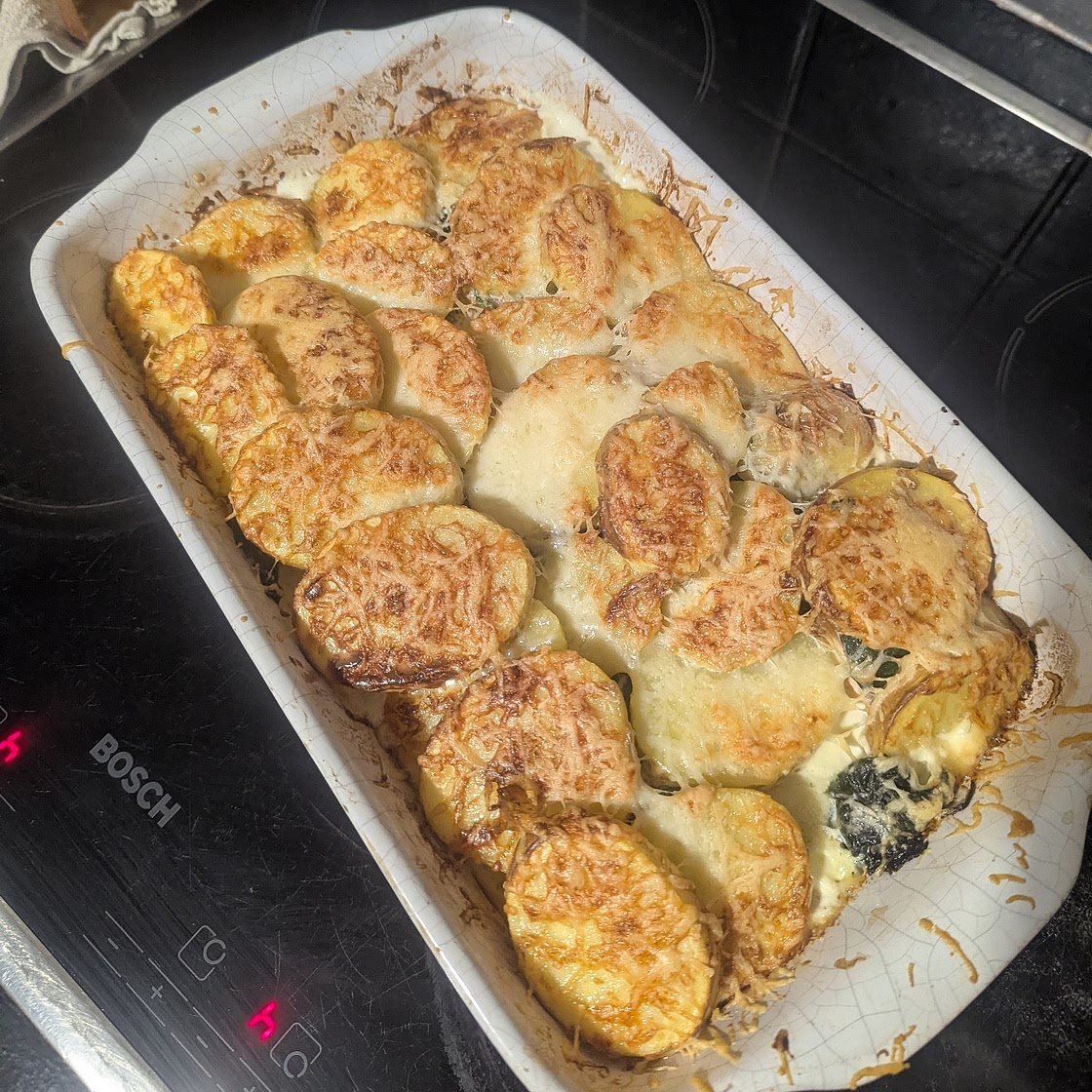 Salmon and potato bake