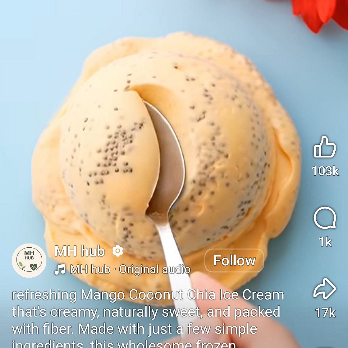 Mango ice-cream