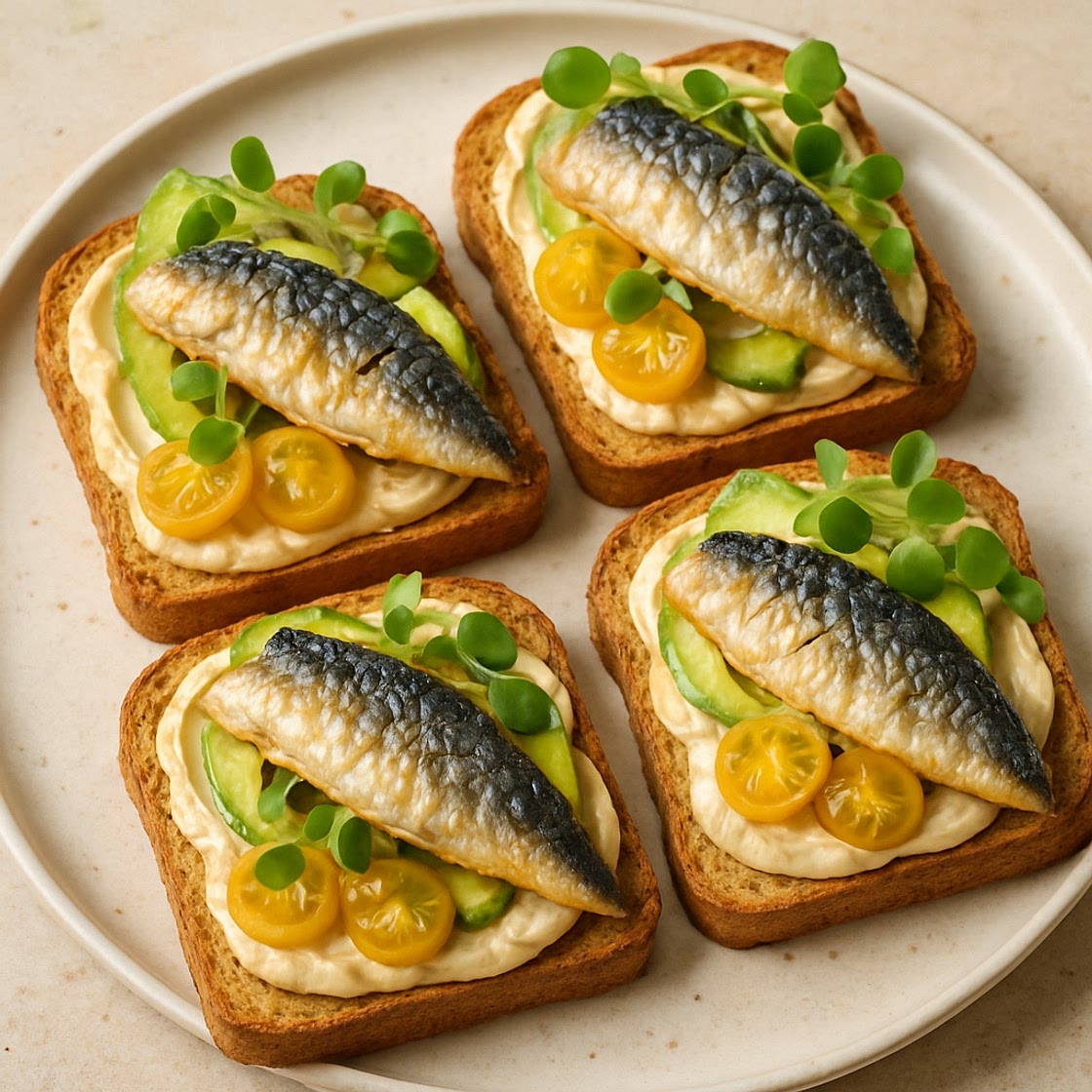 Skin Glow Mackerel Protein Toasts