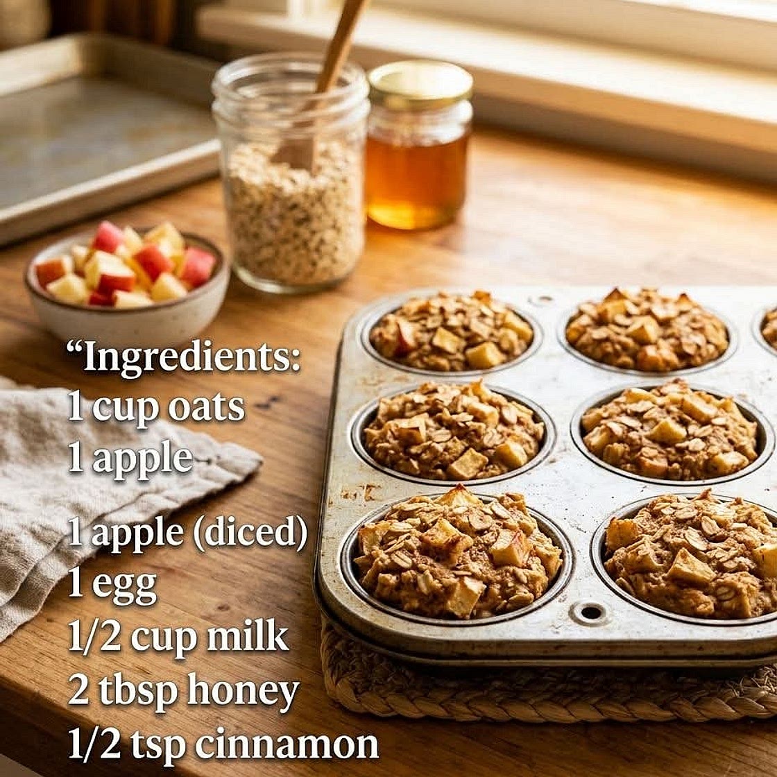 Oat Apple Muffins