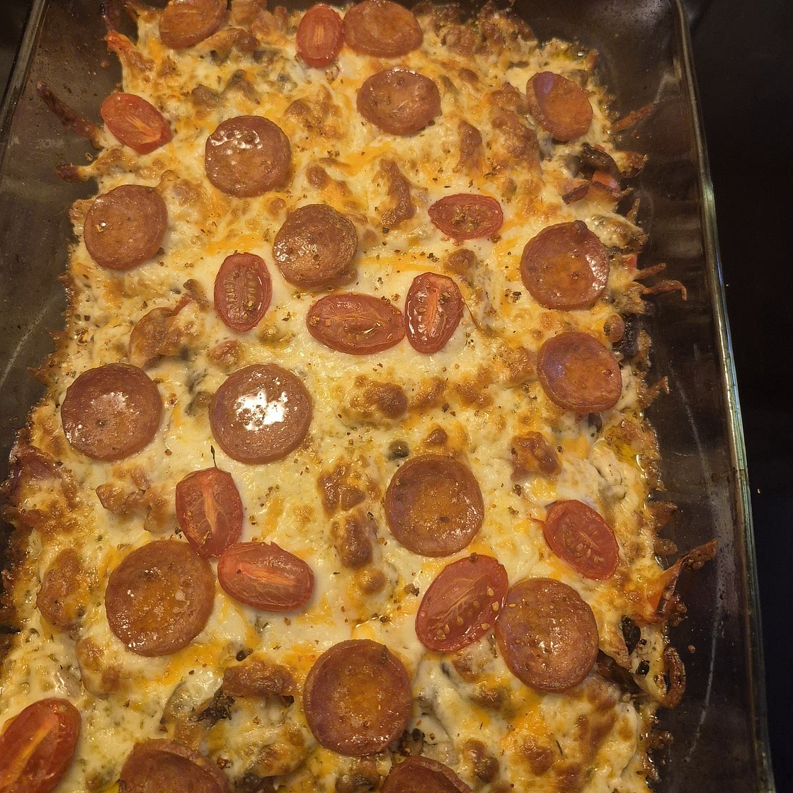 Low-Carb Deconstructed Pizza Casserole