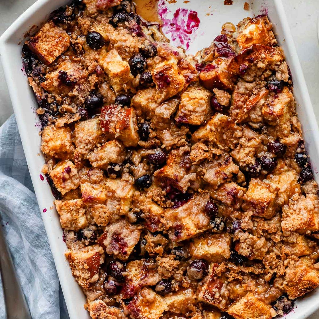 Unbelievable Blueberry French Toast Casserole