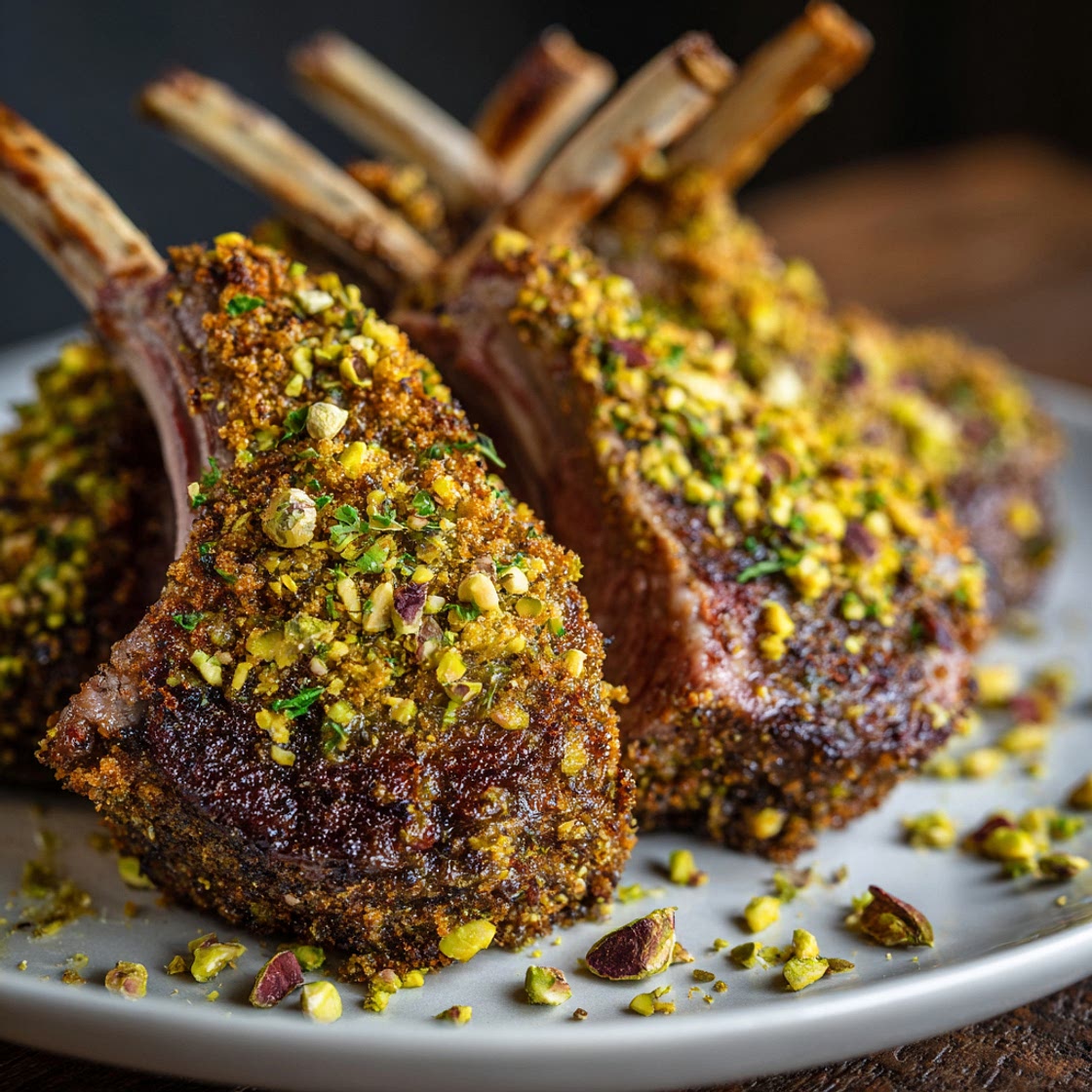 Pistachio-Crusted Lamb Chops