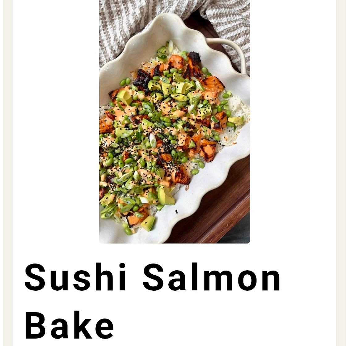 Sushi bake