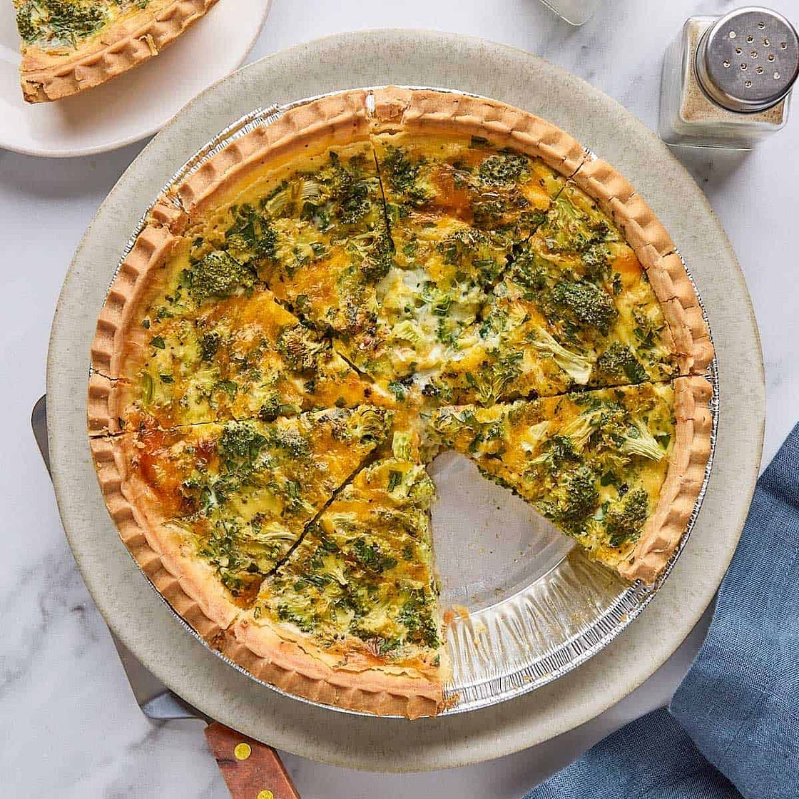 Broccoli and Cheese Quiche Recipe