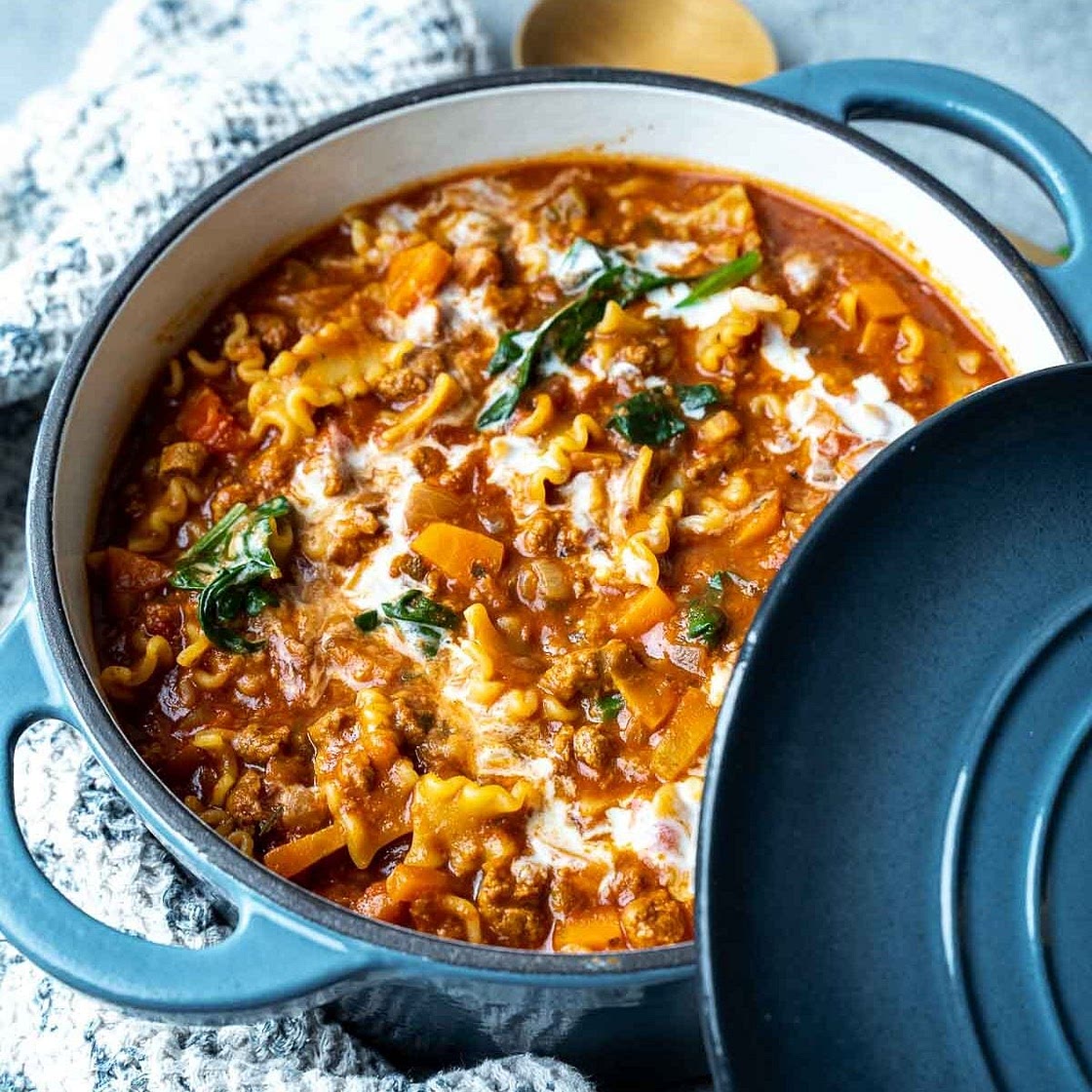 Vegan Lasagna Soup