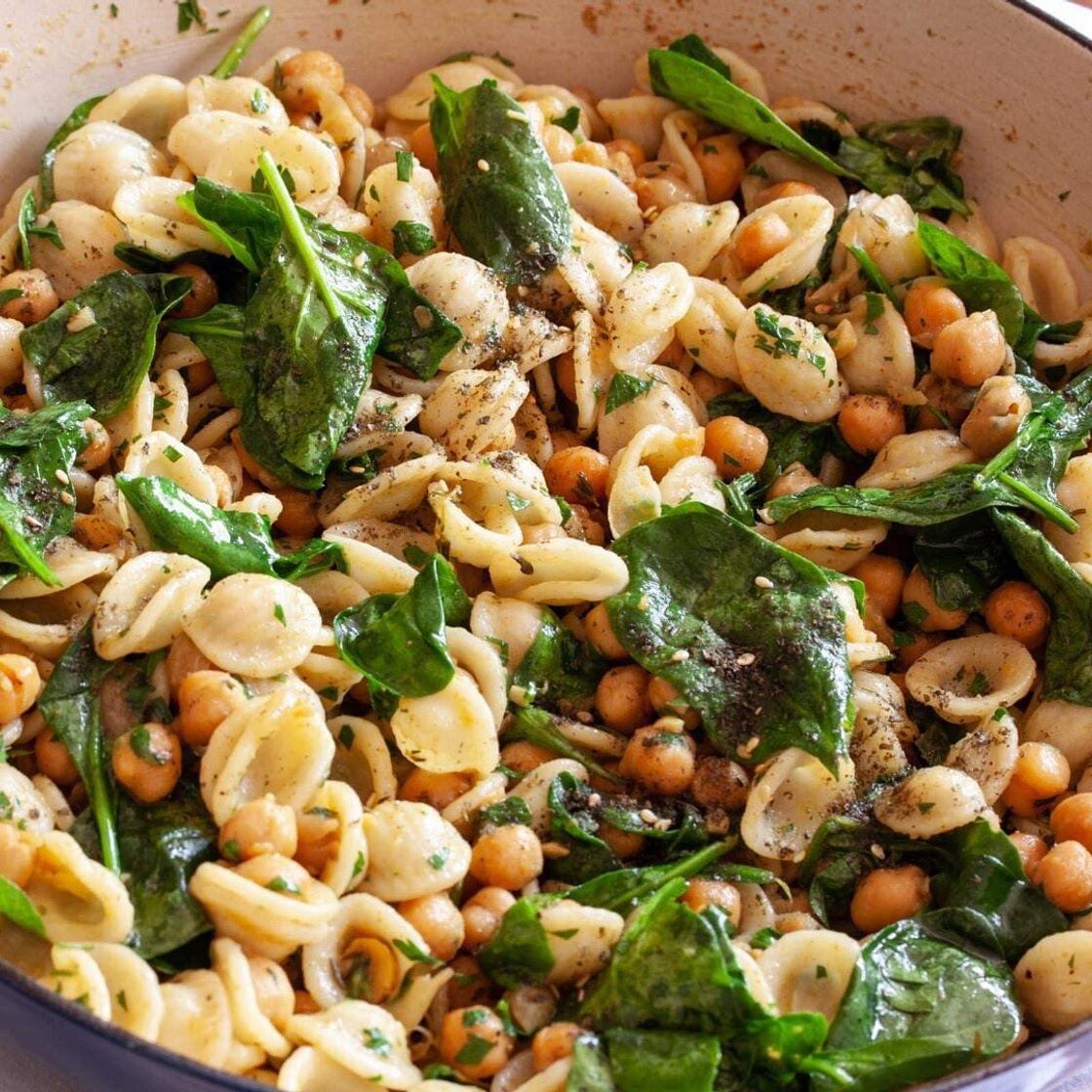 Orecchiette With Chickpeas And Zaatar