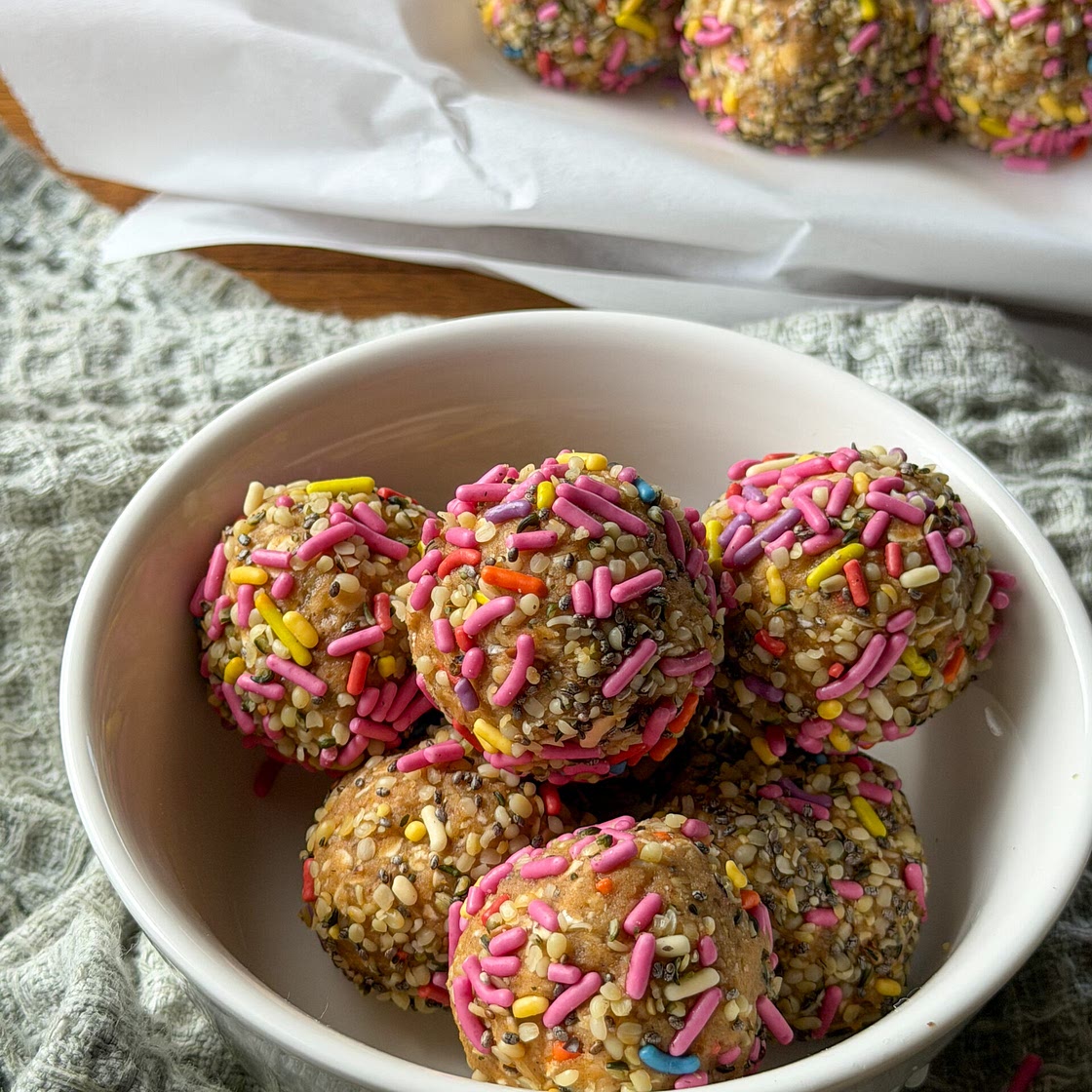 Chickpea Energy Bites (Sugar Cookie Flavor)