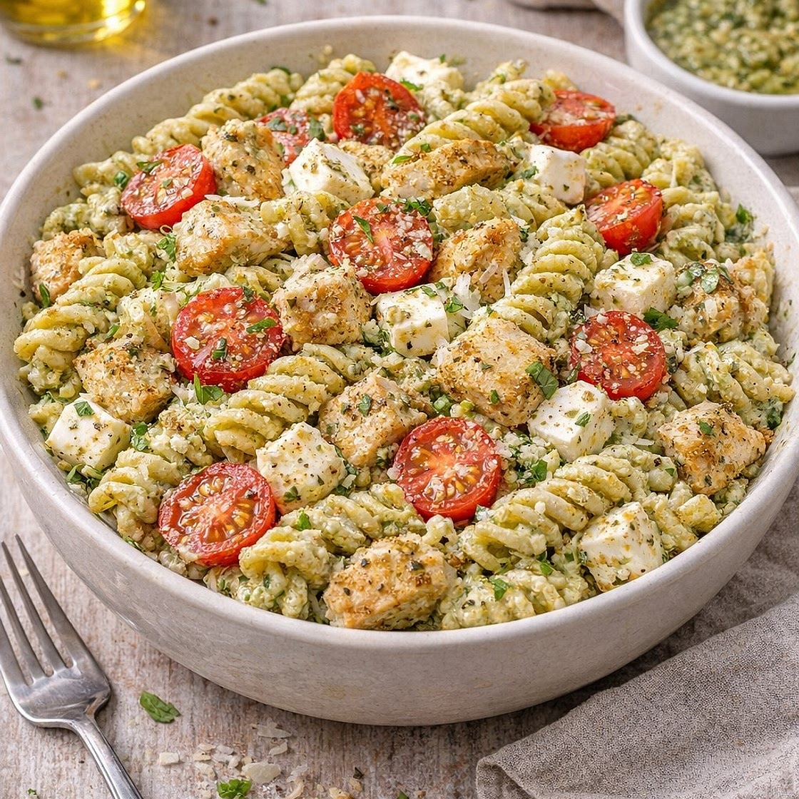 Chicken Pesto Pasta Salad