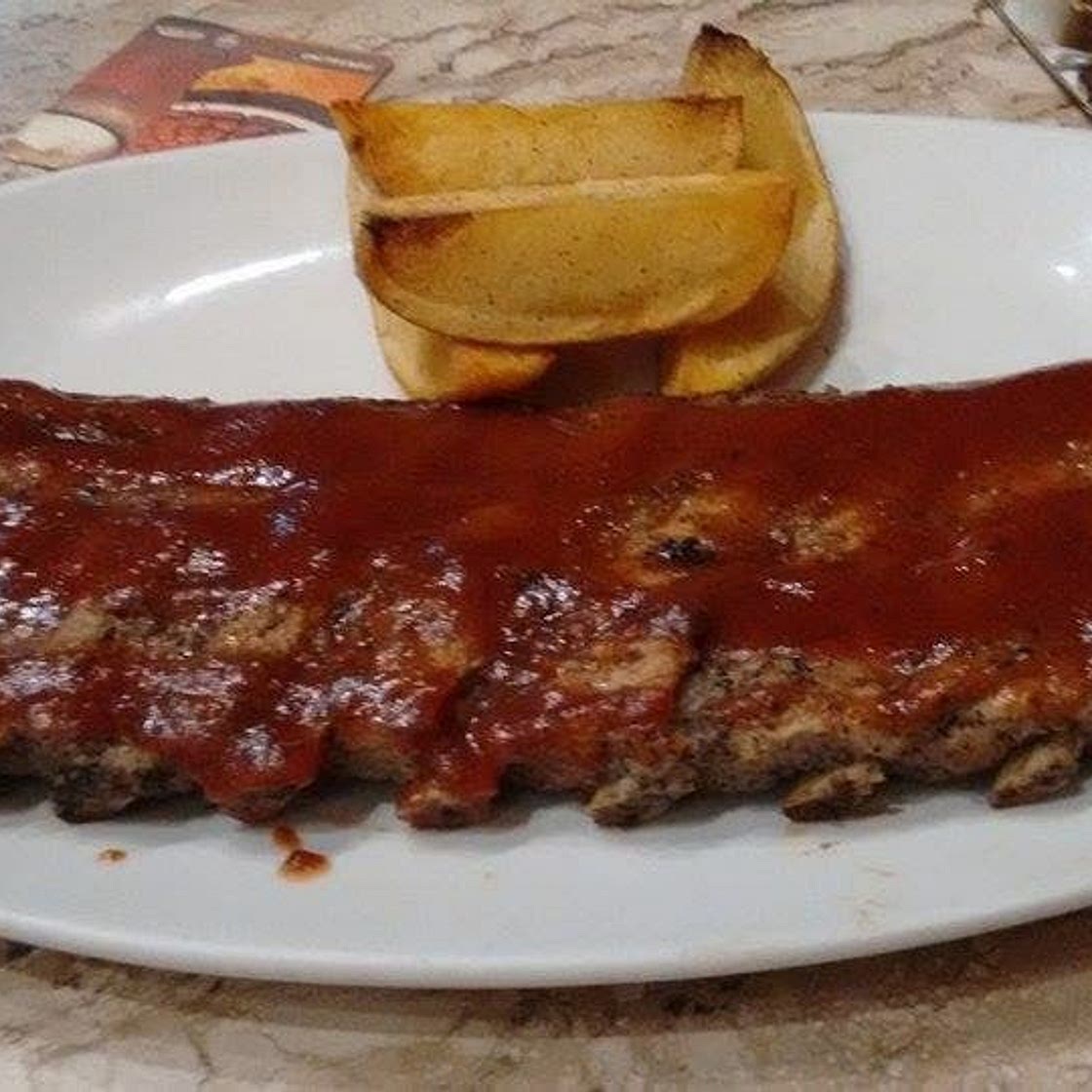 Costelinha de porco na grelha