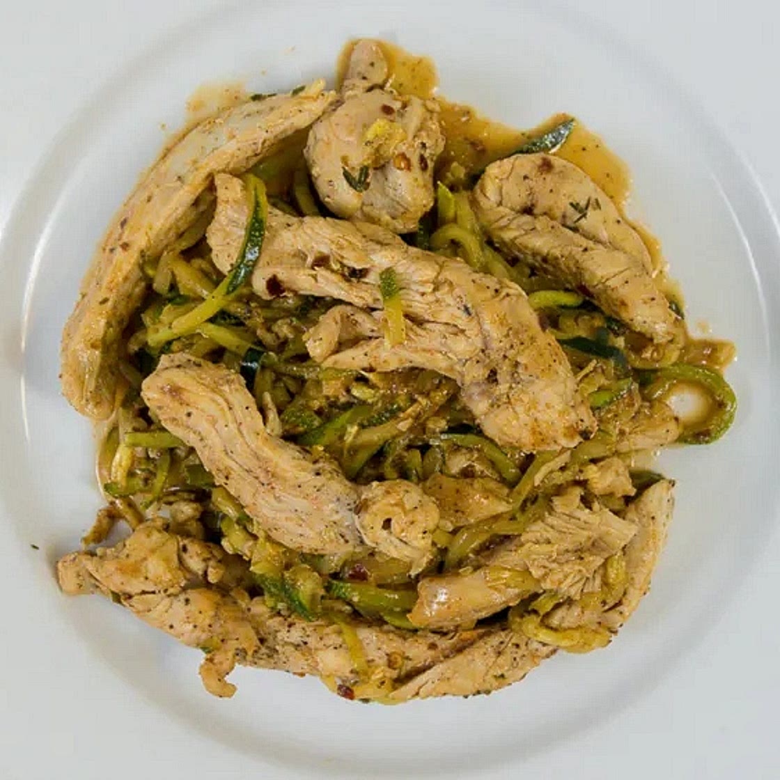 Keto Butter Chicken with Zucchini Noodles