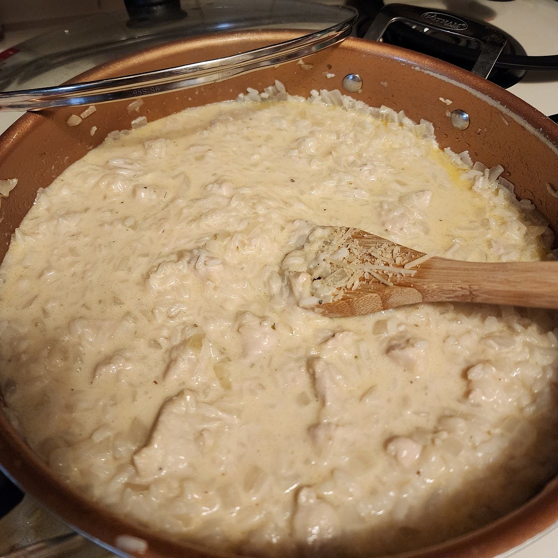 Creamy Parmesan One Pot Chicken and Rice